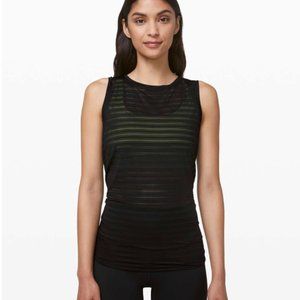 Lululemon Meet Halfway Tank *Striped WHITE
